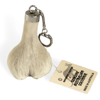 Australian Red Kangaroo Scrotum Keychain