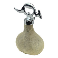 Australian Red Kangaroo Scrotum Bottle Opener - Silver Kangaroo Shape