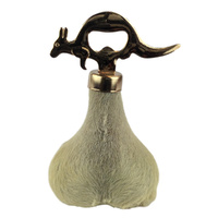 Australian Red Kangaroo Scrotum Bottle Opener - Golden Kangaroo Shape