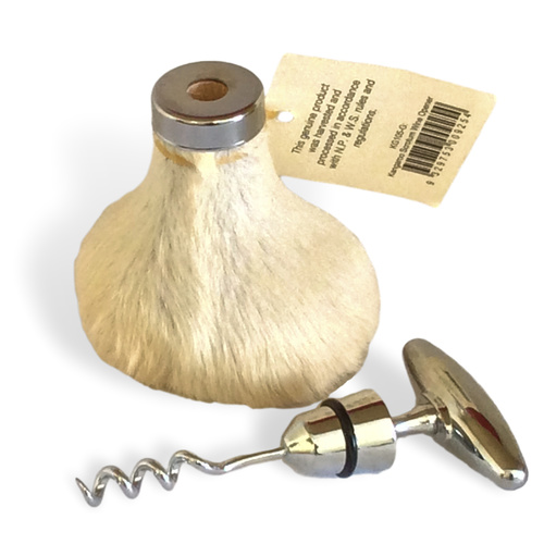 Australian Kangaroo Scrotum Wine Bottle Opener