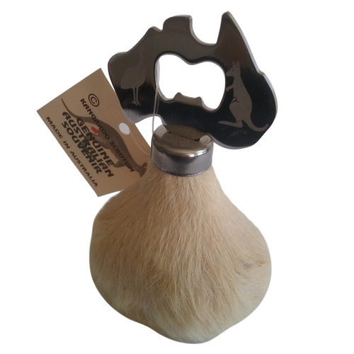 Australian Kangaroo Scrotum Bottle Opener - Map Design