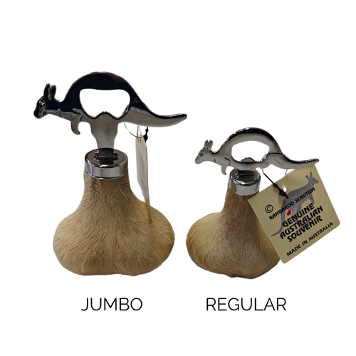 Australian Red Kangaroo Scrotum Bottle Opener - JUMBO