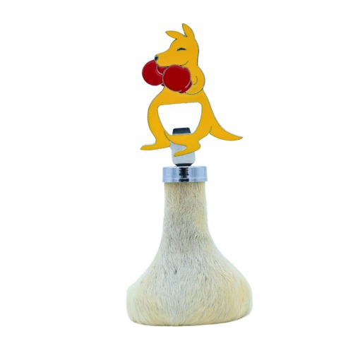 Australian Kangaroo Scrotum Bottle Opener – Boxing Kangaroo (Deluxe)